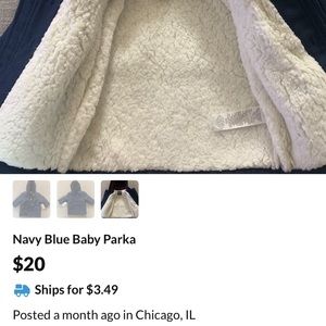 Baby 3 month oshkosh parka